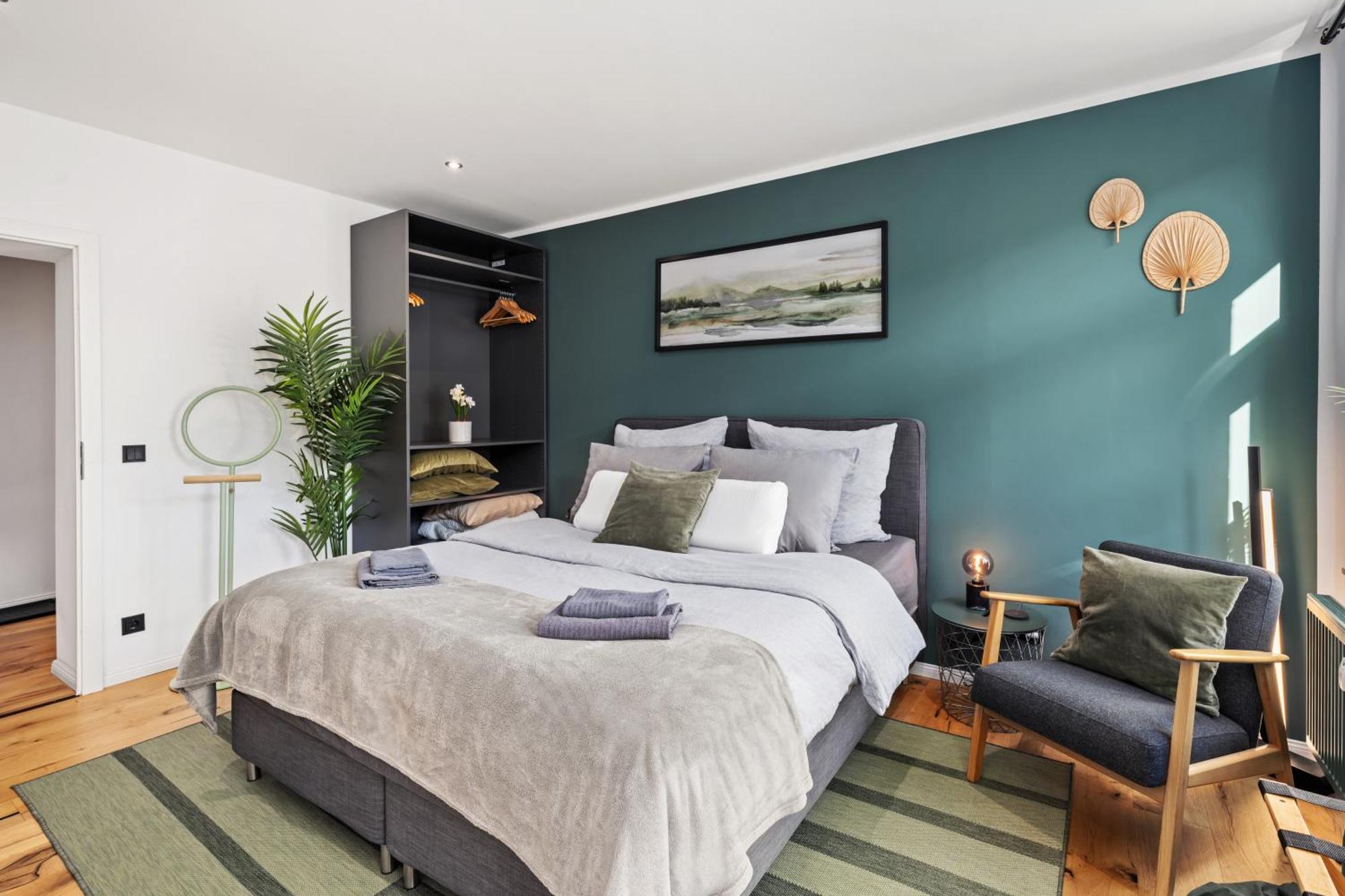 Edler Wohnraum Schlossteich-Suite 3 Sz Mit Zwei Balkonen, Kaffeevollautomat, Kamin, Klima, Lift & Zwei Parkplaetzen Chemnitz Bagian luar foto